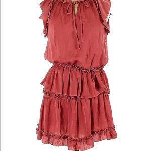 Nordstroms mini dress deep rose color size lg